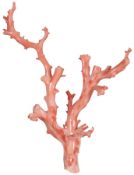 Rosafarbener Korallenast/Zweig, ca. 16,0 x 20,5 x 5,0 cm, total 120,2 g