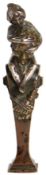 Petschaft, WIENER BRONCE um 1900, FAUN, rückseitig: GESETZL GESCHÜTZT, Siegel: TC o. CT, ...