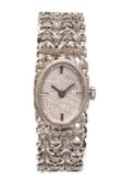Damen-Armbanduhr, WG 750/000, Handaufzug, ovales Gehäuse, B = 16,0 mm, Klappschließe, L = ...