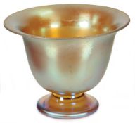 MYRA Glass WMF, ART-DECO 1930er Jahre, irisierendes Glas, D = 15,0 cm, H = 11,5 cm