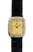 Damen-Armbanduhr, EBEL, Handaufzug, GG 750/000, goldenes Ziffernblatt, Strichindex, im Kranz ...