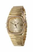 Herren-Armbanduhr, OMEGA CONSTELLATION, GG 750/000, Chronometer Quarz, goldfarbenes ...