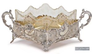 Bonboniere um 1900, SILBER 800/000, signiert W Hammer (Symbol) B (Wilhelm Binder), Bonboniere ...