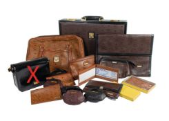 Lot 16 Stück: Taschen und Accessoires von HCL, 1 Aktenkoffer ca. 46,5 x 35,5 x 10,0 cm; 1 ...