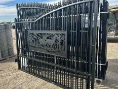 20’ BI-PARTING WROUGHT IRON GATE