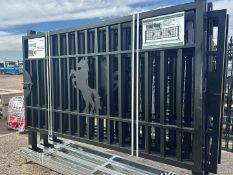 20’ BI PARTING WROUGHT IRON GATE