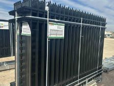 10’ X 7’ POWDER COATED STEEL SITE FENCE