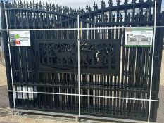 20’ BI PARTING WROUGHT IRON GATE