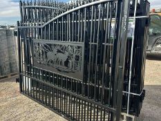 20’ BI PARTING WROUGHT IRON GATE