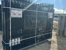 20’ BI PARTING WROUGHT IRON GATE