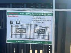 7X20 METAL FARM DRIVEWAY GATE