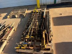 PALLET OF PICKS; PRY BARS; T-TOOLS