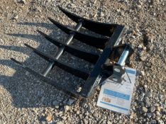 RAKE ATTACHMENT FOR MINI EXCAVATOR