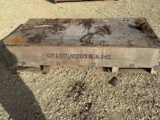 12FT X 20FT LIVESTOCK METAL SHED