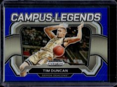TIM DUNCAN 2024 PANINI PRIZM DRAFT BLUE PRIZM