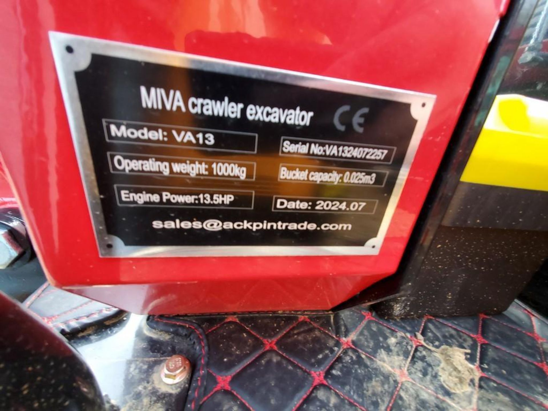 2024 Miva VA13 Mini Excavator 'NEW' - Image 23 of 24