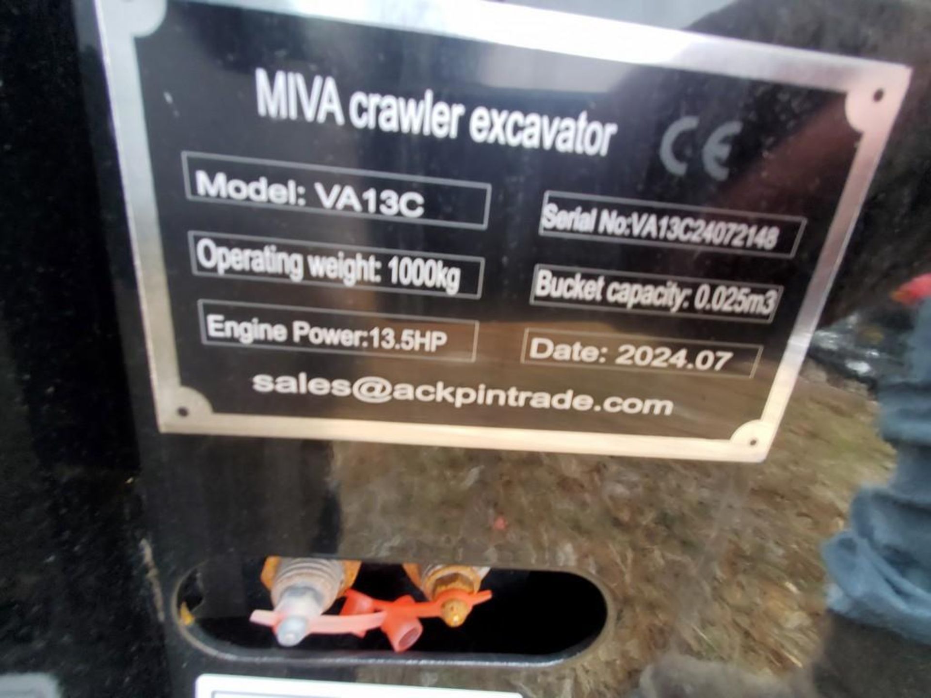 2024 Miva VA13C Mini Excavator 'NEW' - Image 22 of 23