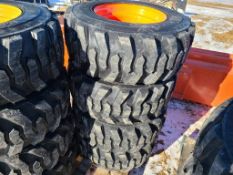 Forerunner SKS1 Skid Steer Tires on Wheels 'Set of 4 - New'