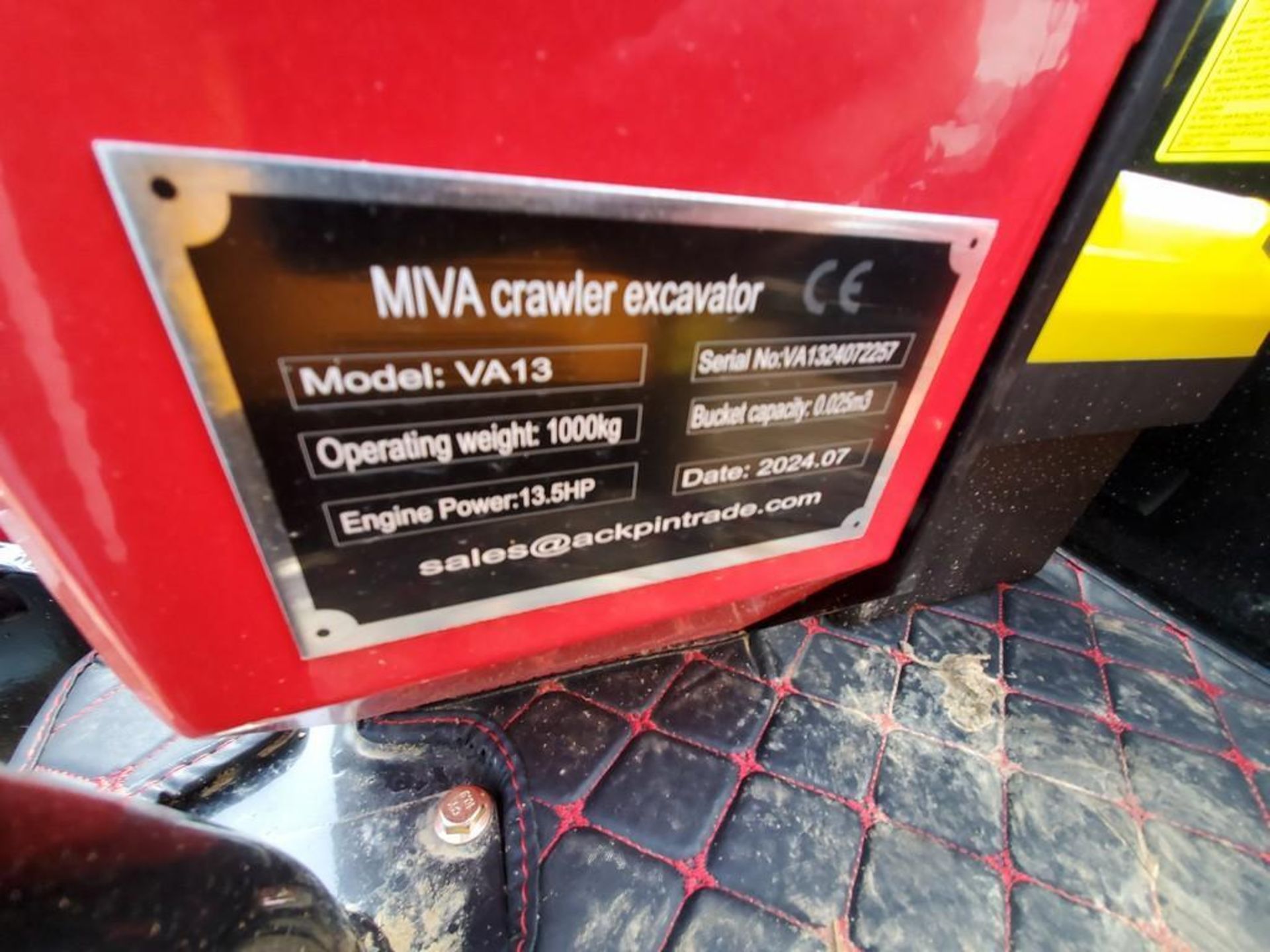 2024 Miva VA13 Mini Excavator 'NEW' - Image 22 of 24