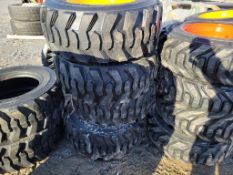 Forerunner SKS1 Skid Steer Tires on Wheels 'Set of 4 - New'