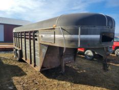 1991 Keifer Built Stock Trailer 'w/ Title'