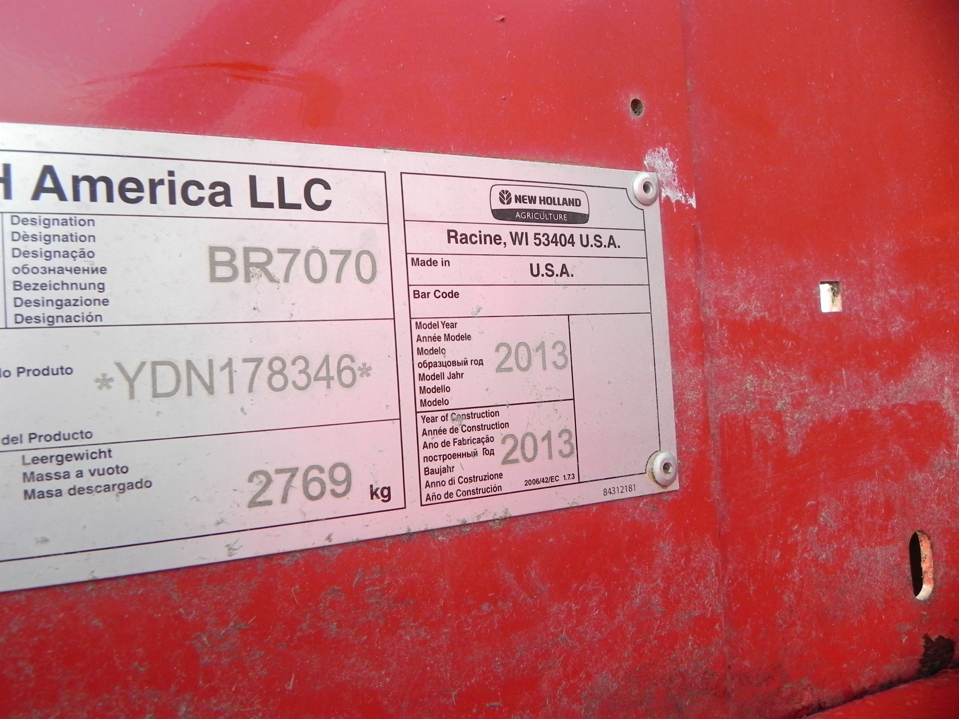 2013 New Holland BR7070 Round Baler - Image 14 of 16