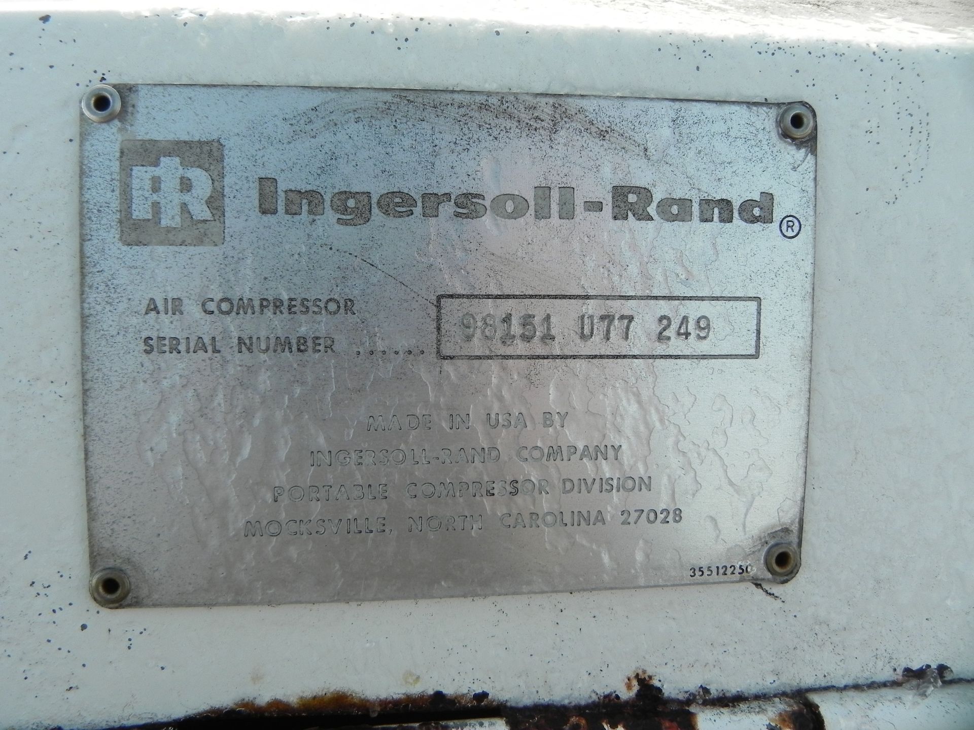 Ingersol Rand Air Compressor 'AS-IS' - Image 8 of 15