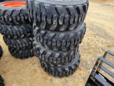 Forerunner SKS1 Skid Steer Tires on Wheels 'Set of 4 - New'