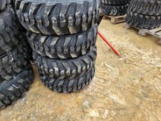 Forerunner SKS1 Skid Steer Tires on Wheels 'Set of 4 - New'
