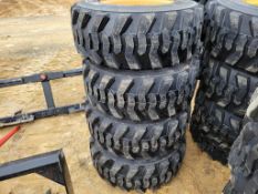 Forerunner SKS1 Skid Steer Tires on Wheels 'Set of 4 - New'