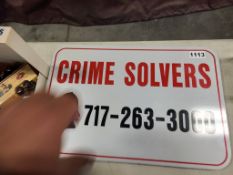 Signs Crime Solvers