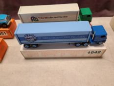 Winross Truck With Van Trailer