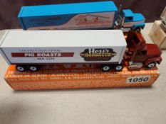 Winross Truck With Van Trailer