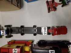 Toy Truck With Double Drop Trailer