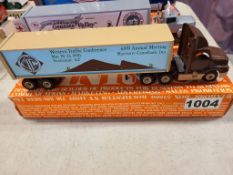 Winross Truck With Van Trailer