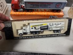 Toy Truck With Van Trailer
