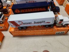 Winross Truck With Van Trailer