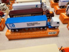 Winross Truck With Van Trailer