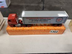 Winross Truck With Van Trailer