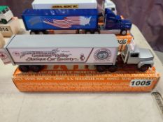 Winross Truck With Van Trailer