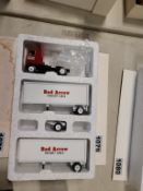 Winross Truck With Double Pup Trailers