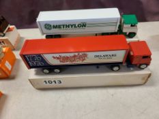 Winross Truck With Van Trailer