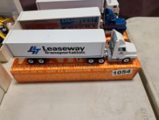 Winross Truck With Van Trailer