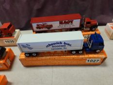 Winross Truck With Van Trailer