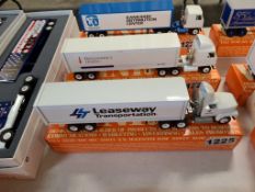 Winross Truck With Van Trailer