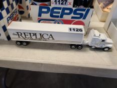 Ertl Truck With Van Trailer