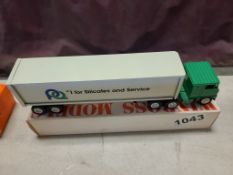 Winross Truck With Van Trailer