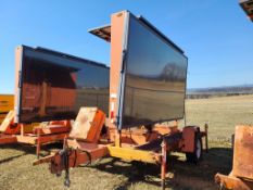 Solar Message Center Digital Sign on Trailer 'NO TITLE - AS-IS '