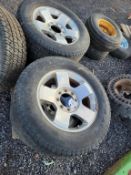 Tires On Wheels 'Set of 4 + Spare'
