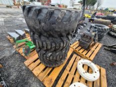 Skid Steer Tires On Wheels 'Set of 4'